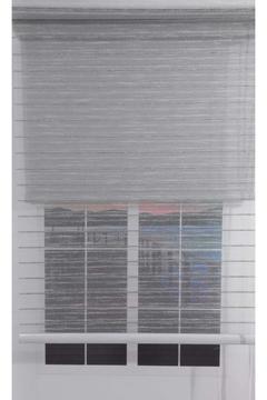 Çift Mekanizmalı Gri Serit Desenli Tül, Gri Mat Stor (%80 Güneşi Keser) Stor Perde