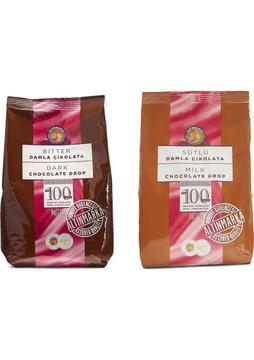 Altınmarka Sütlü Damla Çikolata 1Kg ve Bitter Damla Çikolata 1Kg