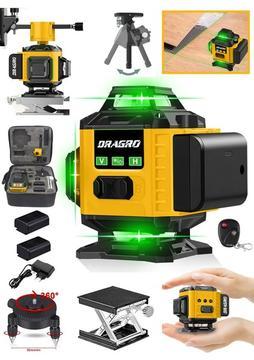 Dragro Alman 128 Vf 12 Köşe Otomatik Hizalama Lazer Metre 360 Derece Yatay Dikey Çapraz Kumandalı Çantalı
