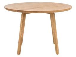 Woodha Masif Yuvarlak Masa Manne - Meşe