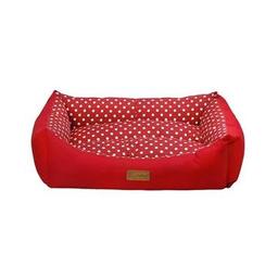 Dubex T arte Kedi Köpek Yatağı Kırmızı Benekli S