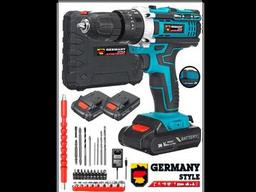 Germany Style Alman MS-296 Su Terazili Çelik Şarjlı Darbeli Matkap Vidalama