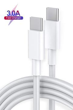 Şarj Kablosu Type-c To Usb-c Şarj Type-c Data Aktarım Hızlı Şarj