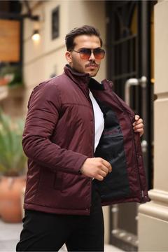 Günlük Giyim Için Elyaf Işlemeli Rahat Kalıp Mont