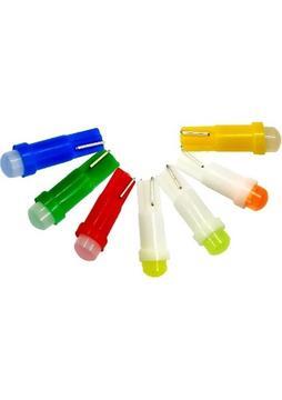 Ars T5 LED 10 Adet Beyaz Kırmızı Mavi Turuncu Yeşil Mor Buz Mavi Oto Kilometre Kadran Ambians Aydınlatma Ampülü