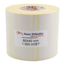 86X60 LAMİNE TERMAL ETİKET 2000 Lİ