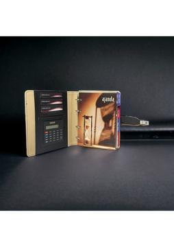 Eren Ofis 2025 - 2026 Termo Deri Çizgili Model Ajanda Hesap Makineli-mekanizmalı - Hediye Kişiye Özel Isimli