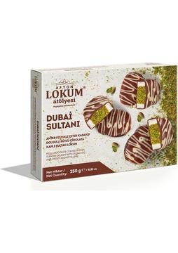 250 G Dubai Sultanı Antep Fıstıklı Çıtır Kadayıf Dolgulu Sütlü Çikolata Kaplı Sultan Lokum