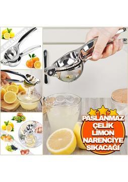 Greathings Paslanmaz Çelik Limon Narenciye Sıkacağı Lüks Ağır Çelik  Portakal Limon Sıkacağı