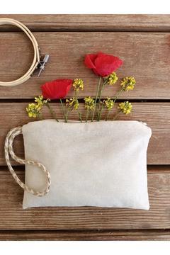 Punch'a Uygun Ham Bez Clutch - Cüzdan - El Çantası (20X15 CM)