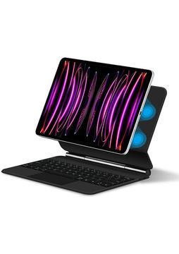 Five-E Apple iPad Pro 11 Inc 5. Nesil M4 (2024) Bluetoothlu Touchpadli Manyetik Kapaklı Magic Ingilizce Q Keyboard A2836 A2837