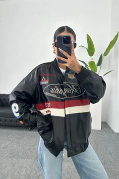 Unisex Siyah Motorcu Ceketi