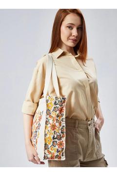 Omuz Çantası - Krem - Çınar Bez Çanta