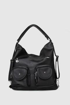 La'Graccio Paris Kadın Hem Sırt Hem Kol Çanta Siyah