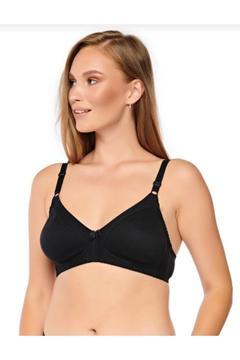 Kadın Siyah Penye Toparlayıcı Sütyen