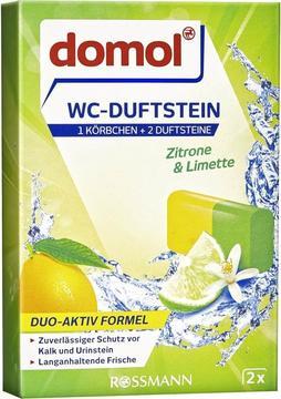 Domol WC Tuvalet Kokusu - Klozet Blok - Askı Aparatlı Limon 2 x 40 gr