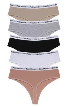 Yüksek Bel Pamuk Tanga 5' Li Paket