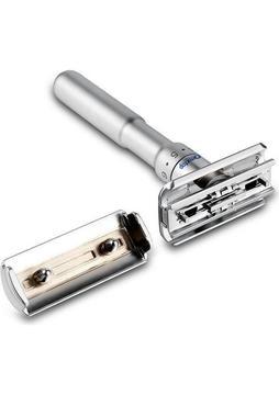 Dmxtop Çift Kenar Korumalı Yedek Bıçaklı Manuel Tıraş Makinesi - Gümüş  (Yurt Dışından)