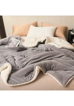 Mulberry Sherpa Polar Battaniye Çift Taraflı Çift Kişilik 220X240 cm