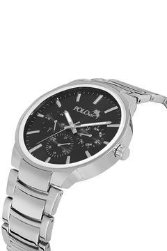 Metal Kordon Erkek Kol Saati Gümüş Siyah Renk Kpl-0966e5x