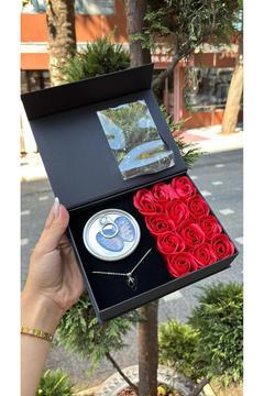 Romantik Gül İstiridye İçinde Gerçek İnci Kolye 12 Gül Ve İstiridye Kolye Özel Gün Yılbaşı Hediyesi