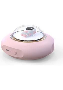 Gorgeous USB Astronot Aydınlık Uçan Daire El Şarjlı El Isıtıcı Pembe (Yurt Dışından)