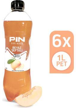 Pin Beyaz Şeftali Beyaz Çaylı Özel Seri Şekersiz &amp; Kalorisiz 1 lt x 6 Adet Ice Tea
