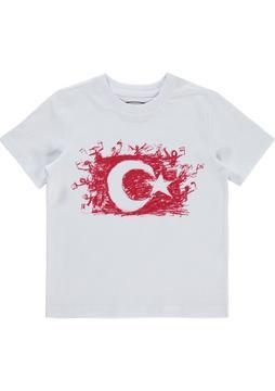 Civil Boys Erkek Çocuk Tişört 3-7 Yaş Beyaz