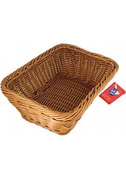 Fame Kitchen Hasır Dikdörtgen Sepet Ekmek Sepeti - Meyve Sepeti 22CM x 16CM x 7cm