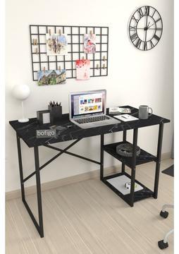 Bofigo 60X120 cm 2 Raflı Çalışma Masası Bilgisayar Masası Ofis Ders Yemek Masası Bendir