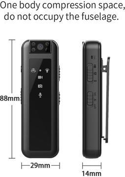 Sagrado HD1080P Kızılötesi Gece Görüş Mini Kaydedici Kamera Giyilebilir Kamera Araba Dvr Ev Evcil Hayvan Kamerası Açık Vücut Kamerası (Yurt Dışından)