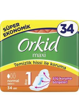 Orkid Maxi Normal 34 Adet Süper Ekonomik Paket Hijyenik Ped
