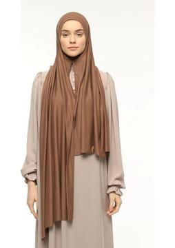 Altobeh Hazır Pratik Geçmeli Lüks Organik Düz Penye Şal Çapraz Hizalı