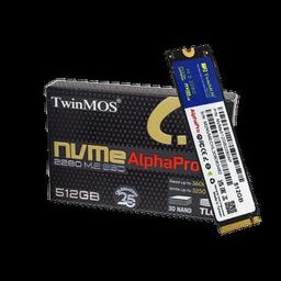 TwinMOS NVMe512GB2280AP, AlphaPro, 512GB, 3600-3250Mb/s, Gen3, NVMe PCIe M.2 2280, SSD, TLC, 3DNAND