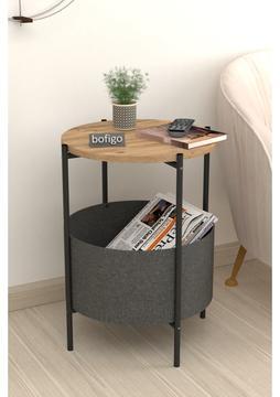 Bofigo Orta Sehpa Geniş Çantalı Sehpa Gazetelik Kitaplık Çiçeklik Çam