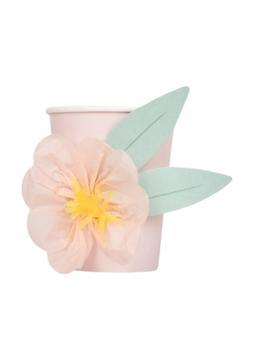 Meri Meri - Paper Flower Cups - Kağıt Çiçekli Bardaklar ( x 8)