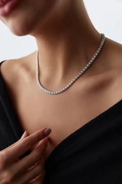 7,55 Karat Pırlanta Su Yolu Kolye