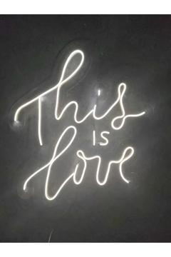 This Is Love Neon Tabela Neon Duvar Dekorasyonu Dekoratif Aydınlatma