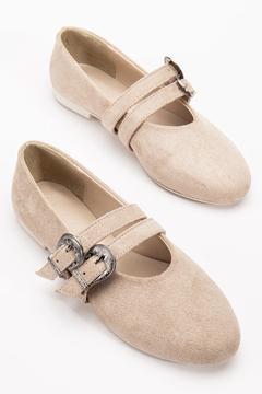 Bej Süet Üst Kalite Yeni Sezon Babet