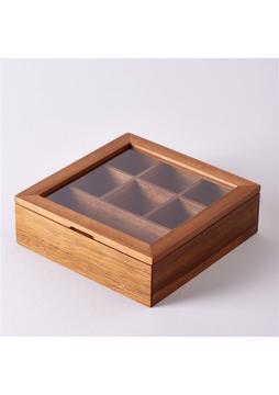 Linens Accacia Akasya 20,5X20,5X6,5 cm Düzenleyici Kutu