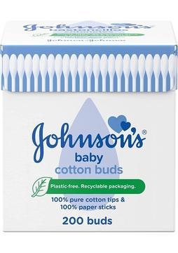 Johnsons Johnson's Baby  Saf Pamuk Kulak Temizleme Çubuğu 200 Adet