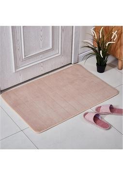 TY7i Çizgili Mercan Kadife Paspas Banyo Emici Ayak Paspası (Yurt Dışından)