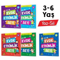 3-6 Yaş Evde Etkinlik Seti (Çizgi Çalışmaları, Sayılar, Geometrik Şekiller, Mantık Soruları, Dikkat Geliştirme)
