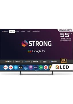 Strong MT55EG8000QF 55" 140 Ekran 4K Ultra Hd Dahili Uydu Alıcılı QLED Google Tv