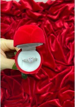 Merra Aksesuar Gül Model Kutuda Ayarlanabilir Çelik Yüzük Doğum Günü Sevgililer Günü Hediye Paketi