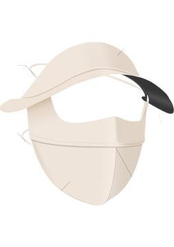Youxuan Açık Tam Yüz Güneş Koruyucu Güneşlik Buz Ipek Uv Şapka Maskesi (Yurt Dışından)