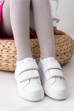 Unisex Çocuk Anatomik Kalın Taban Cırtlı Sneaker