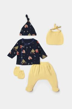 %100 Pamuk 5 Li Lacivert Ayıcıklı Hastane Çıkışı