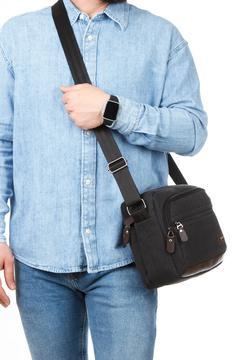 Kanvas Omuz Çantası Çapraz Askılı Postacı Tablet Çanta