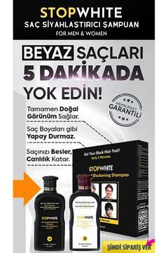 Stopwhite Saç Sakal Siyahlaştırıcı Şampuan Seti 400 Mı